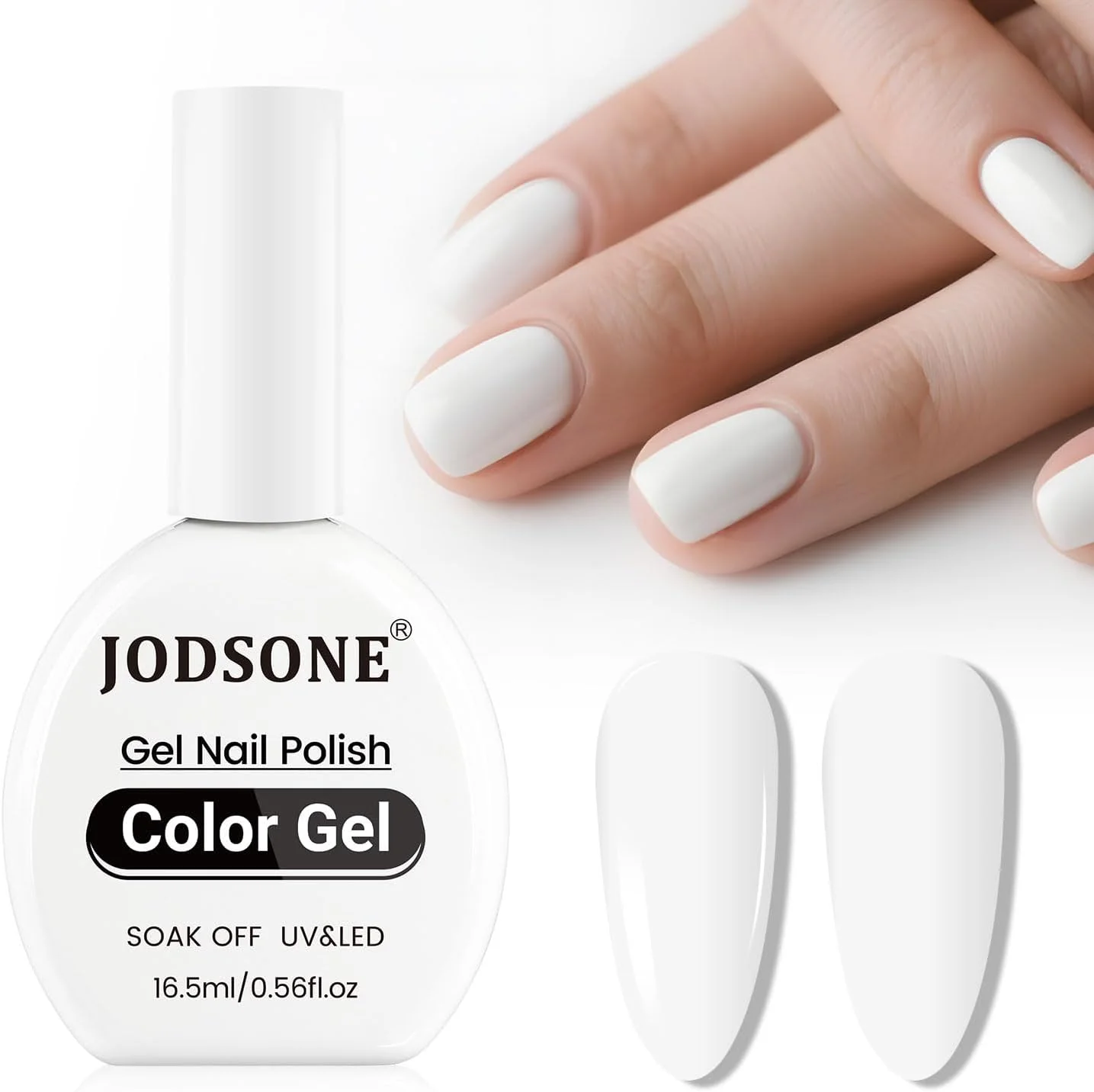 لاک ژل بدون اثر جادسون، 16.5 میلی لیتر، لاک ژل سفید همرنگ، بطری همرنگ، ساده و روشن برای طراحی ناخن، هدیه دخترانه لاک ژل بدون اثر جادسون، 16.5 میلی لیتر، لاک ژل سفید همرنگ، بطری همرنگ، ساده و روشن برای طراحی ناخن، هدیه دخترانه