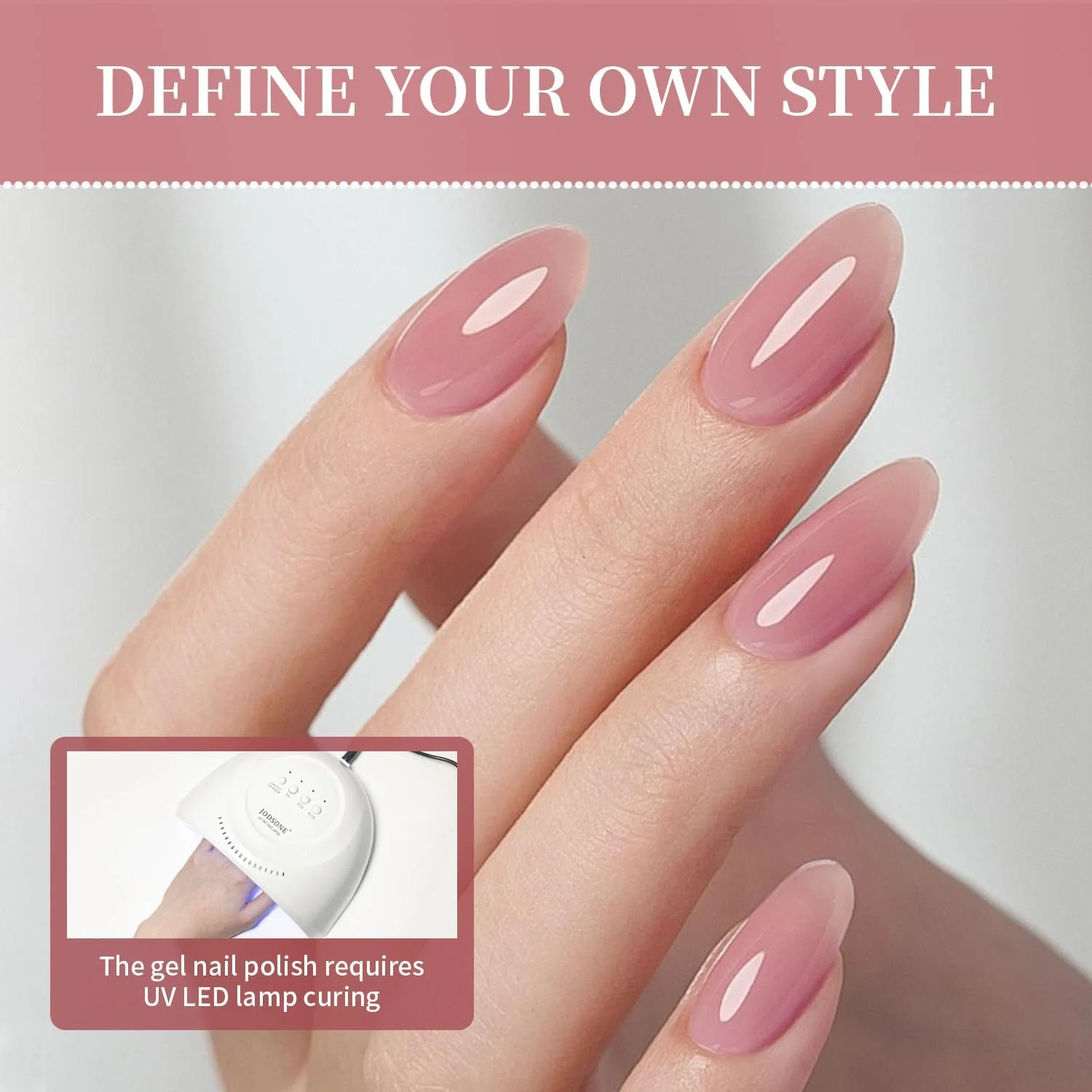 ست لاک ژل 23 عددی JODSONE، 20 رنگ ژله ای شفاف، طبیعی و ظریف، ماندگاری طولانی، مناسب برای استفاده در خانه و سالن