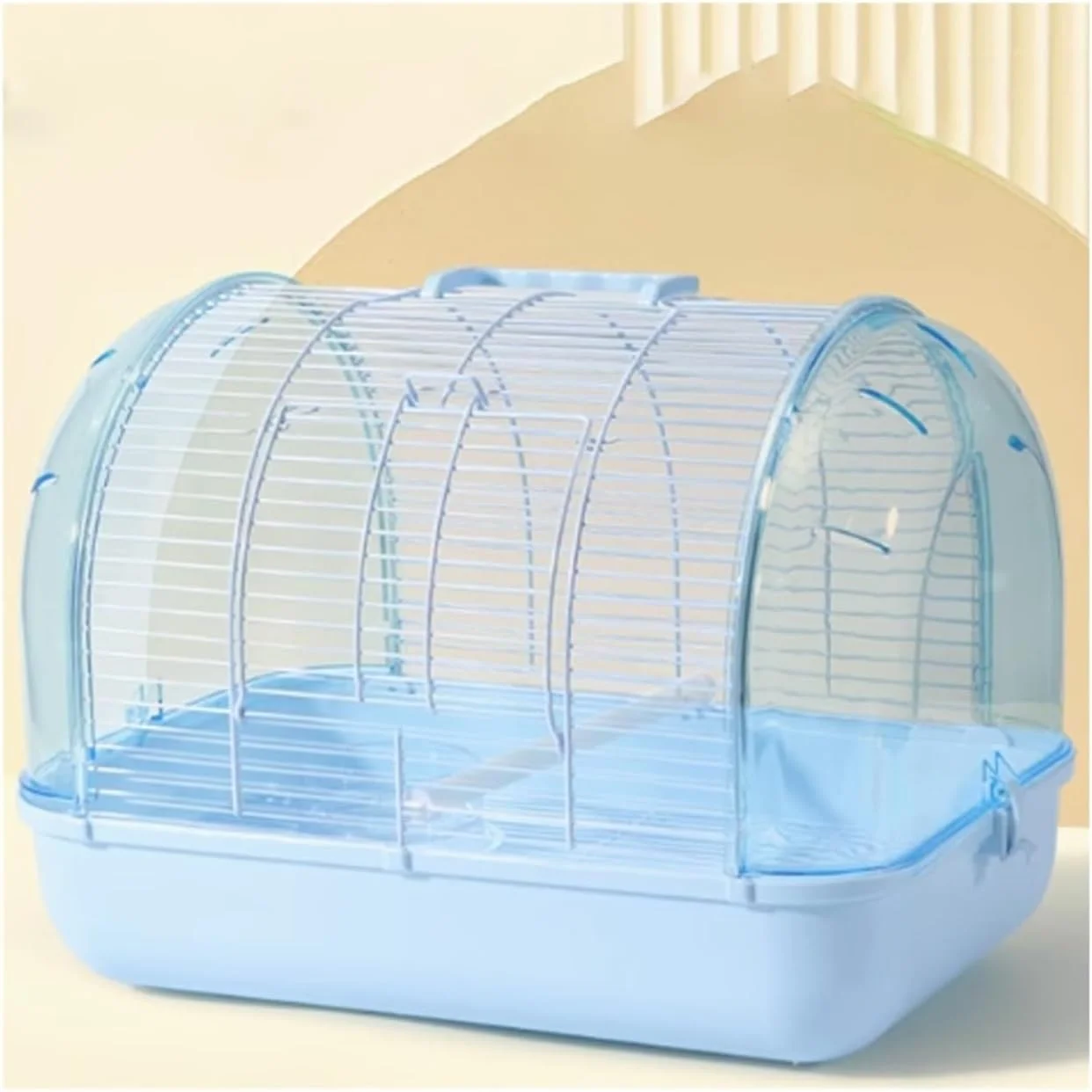 قفس پرنده قفس مخصوص طوطی حیوان خانگی اکریلیک (آبی روشن)