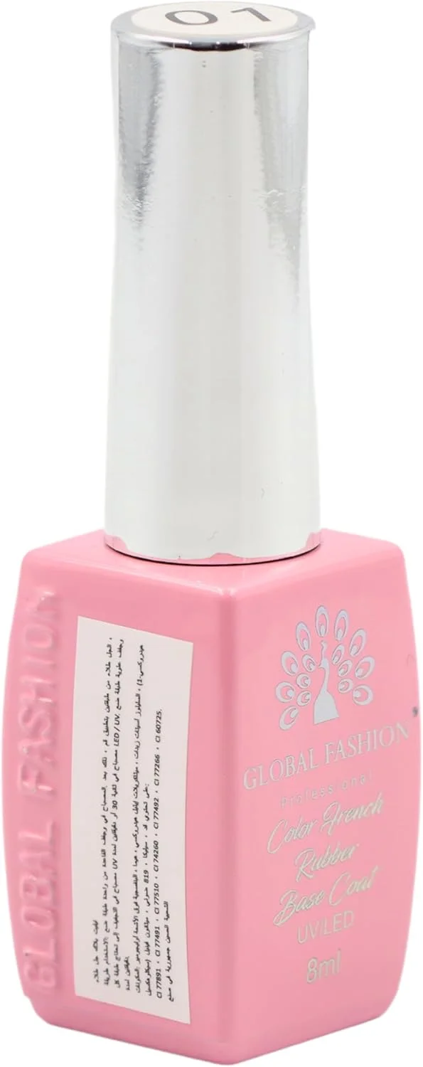 لاک پایه نئون رویایی گلوبال فشن! لاک پایه نئون (8 میلی لیتر) - وگان، بدون تست حیوانی، مقاوم در برابر لب پر شدن. تقویت کننده ناخن های سالم، مناسب برای لاک ژل های بادوام | (09، 8 میلی لیتر)