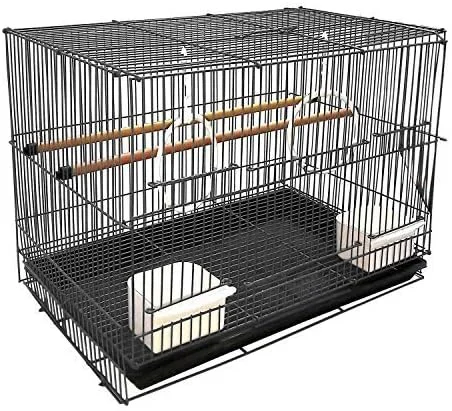 قفس پرنده آکریتی مناسب برای مرغ عشق، طوطی، پاراکیت، باجریگار، عروس هلندی به همراه تاب 18 اینچی (رنگ ممکن است متفاوت باشد)