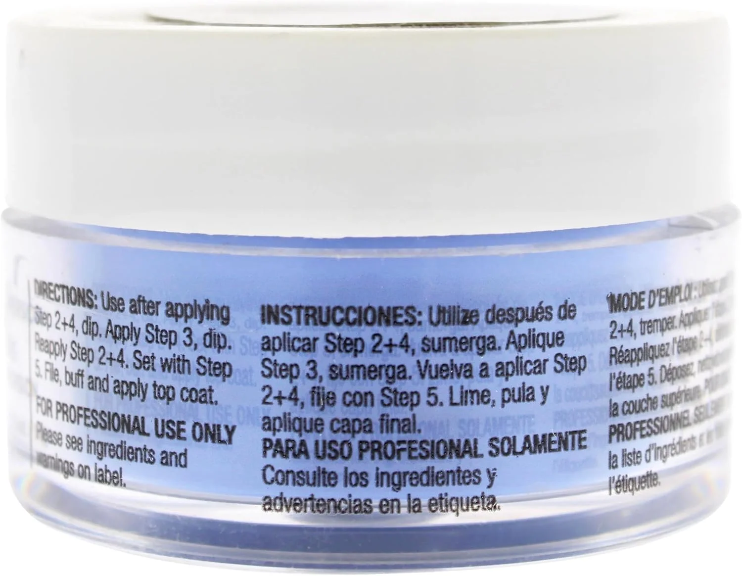 پودر لاک ناخن Cuccio Pro - آبی جوهری - لاک ناخن برای مانیکور و پدیکور، استفاده/حذف آسان و سریع - بدون نیاز به نور LED/UV - غیر سمی، بدون بو، دارای رنگدانه بالا - 14 گرم