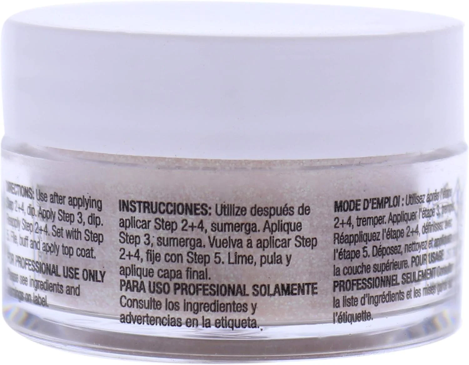 لاک پودری رنگی ناخن Cuccio - لاک برای مانیکور و پدیکور - پودر بسیار رنگدانه ای و آسیاب شده - پوشش بادوام، رنگ غنی بی عیب و نقص - صورتی روشن با اکلیل رنگین کمانی - 14 گرم