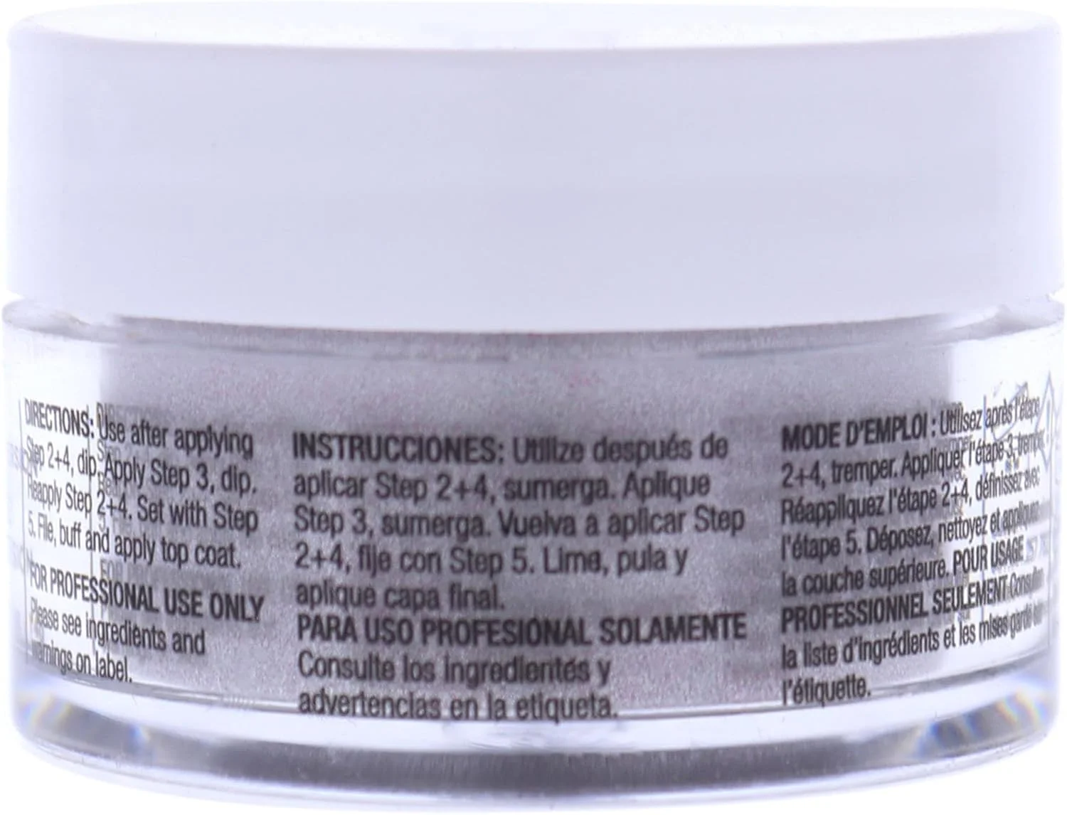 لاک پودری رنگی ناخن Cuccio - لاک برای مانیکور و پدیکور - پودر بسیار رنگدانه ای و آسیاب شده - پوشش بادوام با رنگ غنی بی عیب و نقص - اکلیل صورتی نقره ای - 0.5 اونس