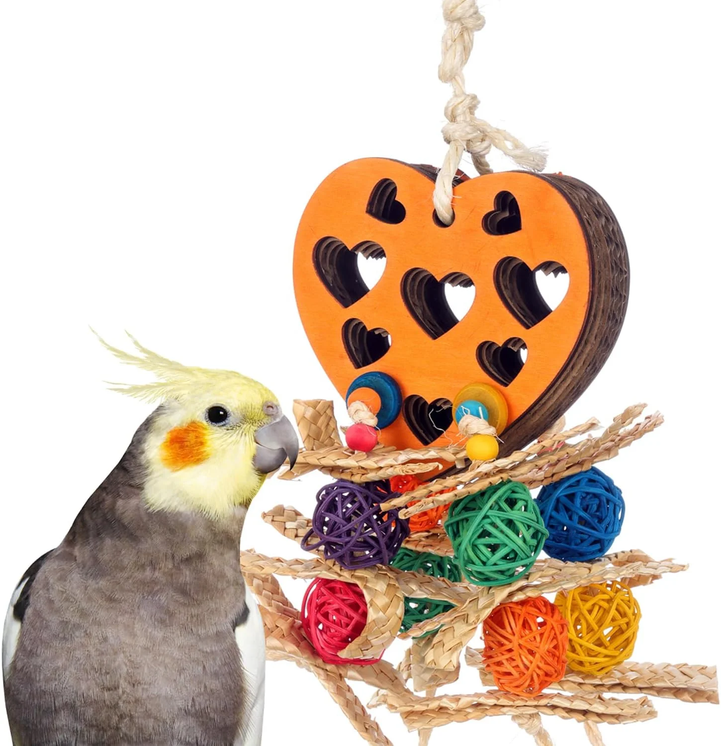 اسباب بازی قلب چراگاهی پرندگان Super Bird Creations SB1207 - قلب چوبی با لایه های مقوایی ترد - اسباب بازی نگهدارنده تشویقی جذاب برای کایک ها، کانورها، گردن حلقه ای ها، کویکرها - ایده آل برای اندازه پرندگان متوسط اسباب بازی قلب چراگاهی پرندگان Super Bird Creations SB1207 - قلب چوبی با لایه های مقوایی ترد - اسباب بازی نگهدارنده تشویقی جذاب برای کایک ها، کانورها، گردن حلقه ای ها، کویکرها - ایده آل برای اندازه پرندگان متوسط