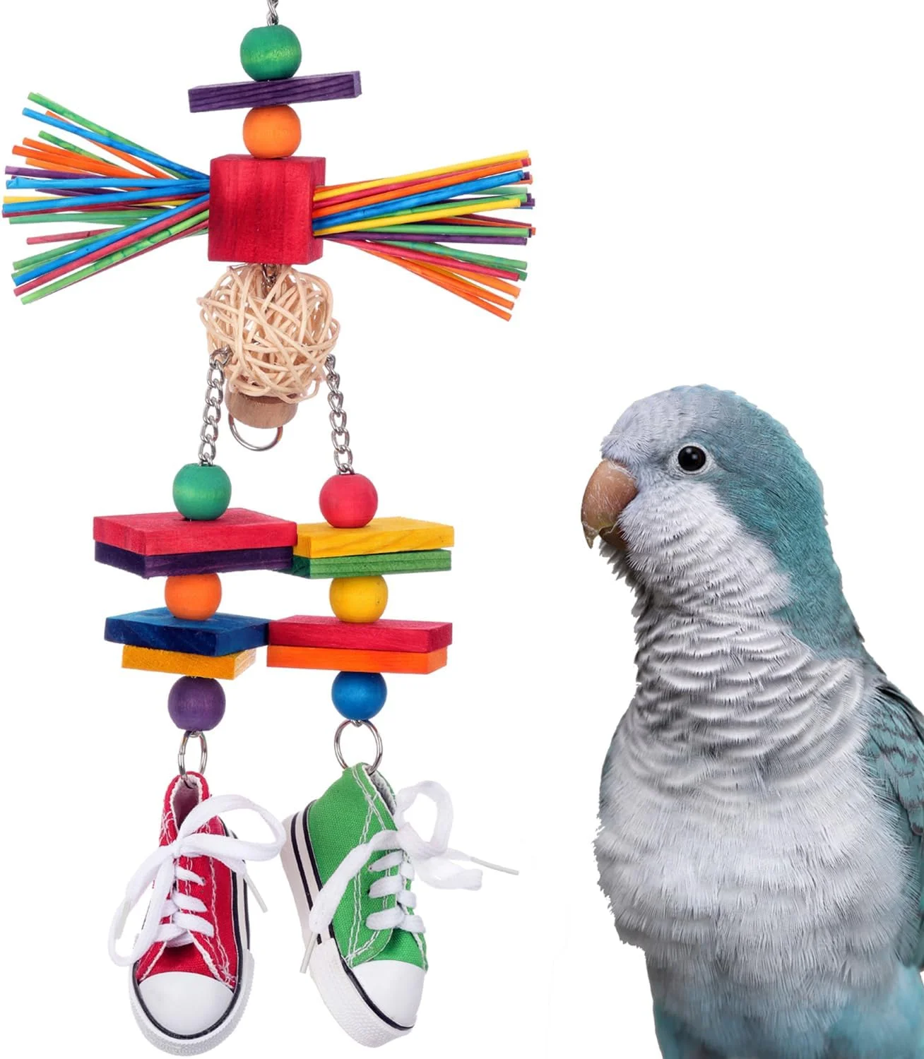 اسباب بازی پرنده مترسک Super Bird Creations SB1222 - مناسب برای جویدن، جستجو و غریزه آراستن - طوطی های گردن حلقه ای، کانورهای متوسط، کویکرها - تشویق کنجکاوی در پرندگان - ایده آل برای اندازه متوسط پرندگان اسباب بازی پرنده مترسک Super Bird Creations SB1222 - مناسب برای جویدن، جستجو و غریزه آراستن - طوطی های گردن حلقه ای، کانورهای متوسط، کویکرها - تشویق کنجکاوی در پرندگان - ایده آل برای اندازه متوسط پرندگان