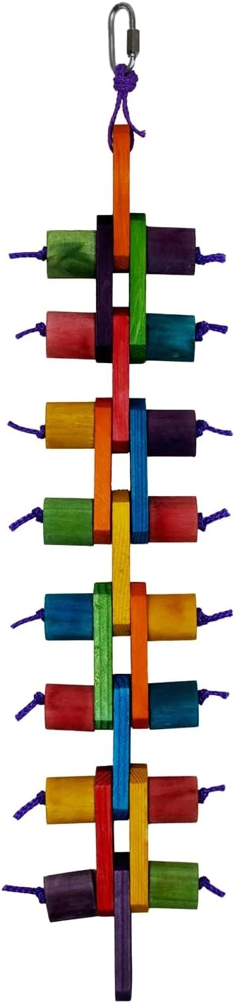 اسباب بازی پرنده Super Bird Creations SB1158 Link 'n Chew، سایز متوسط/بزرگ، 20 x 4