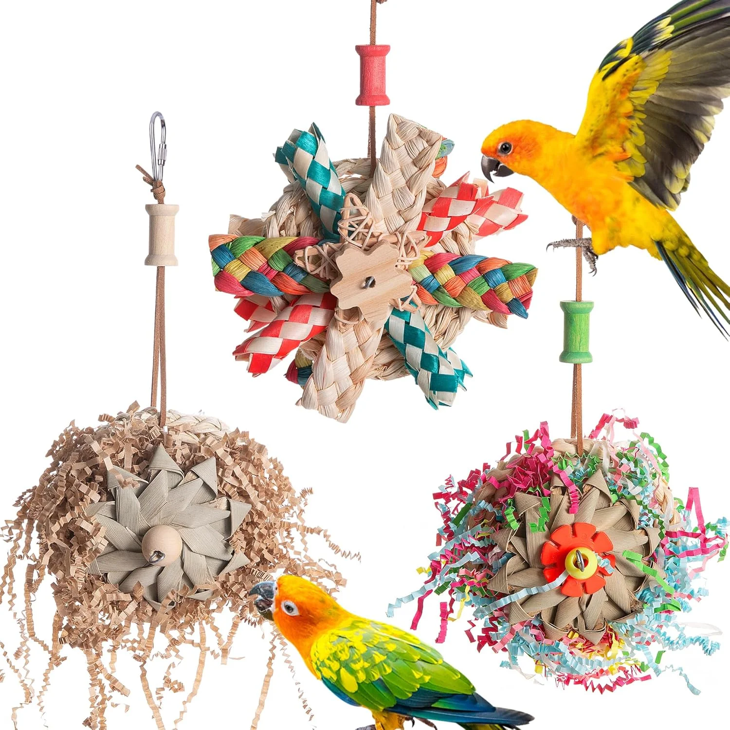 اسباب بازی های طوطی، اسباب بازی های خرد کردنی و جستجوی غذا برای پرندگان، اسباب بازی جویدنی آویزان برای مرغ عشق، کاغذ خرد شده پرندگان و لوازم جانبی قفس، برای مرغ عشق های کوچک و متوسط، فنچ ها، باجریگار، ماکائو اسباب بازی های طوطی، اسباب بازی های خرد کردنی و جستجوی غذا برای پرندگان، اسباب بازی جویدنی آویزان برای مرغ عشق، کاغذ خرد شده پرندگان و لوازم جانبی قفس، برای مرغ عشق های کوچک و متوسط، فنچ ها، باجریگار، ماکائو