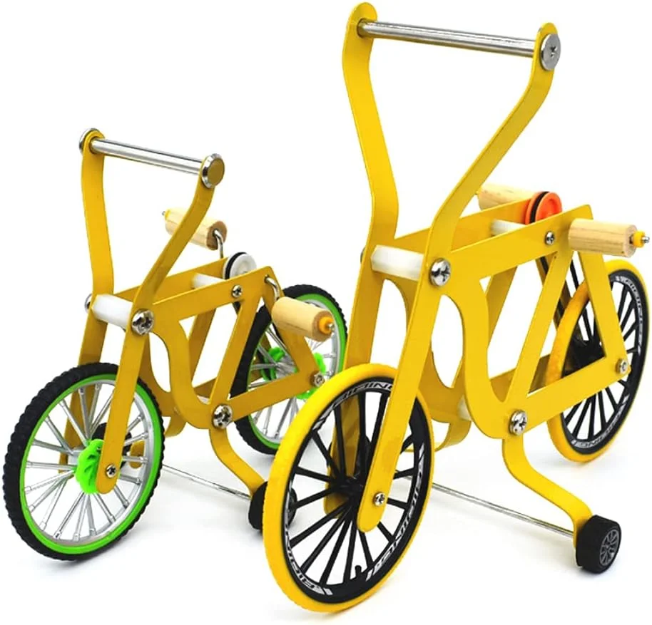 دوچرخه طوطی SOFEA، اسباب بازی پازلی دوچرخه طوطی برای پرندگان کوچک و متوسط، اسباب بازی های آموزشی هوش برای بهبود سلامتی در 2 سایز