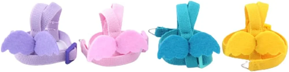 هارنس پرنده قابل تنظیم QIANZHENGHUA با افسار 2 متری مناسب آموزش پرواز در فضای باز برای طوطی ها با وزن 70-120 گرم