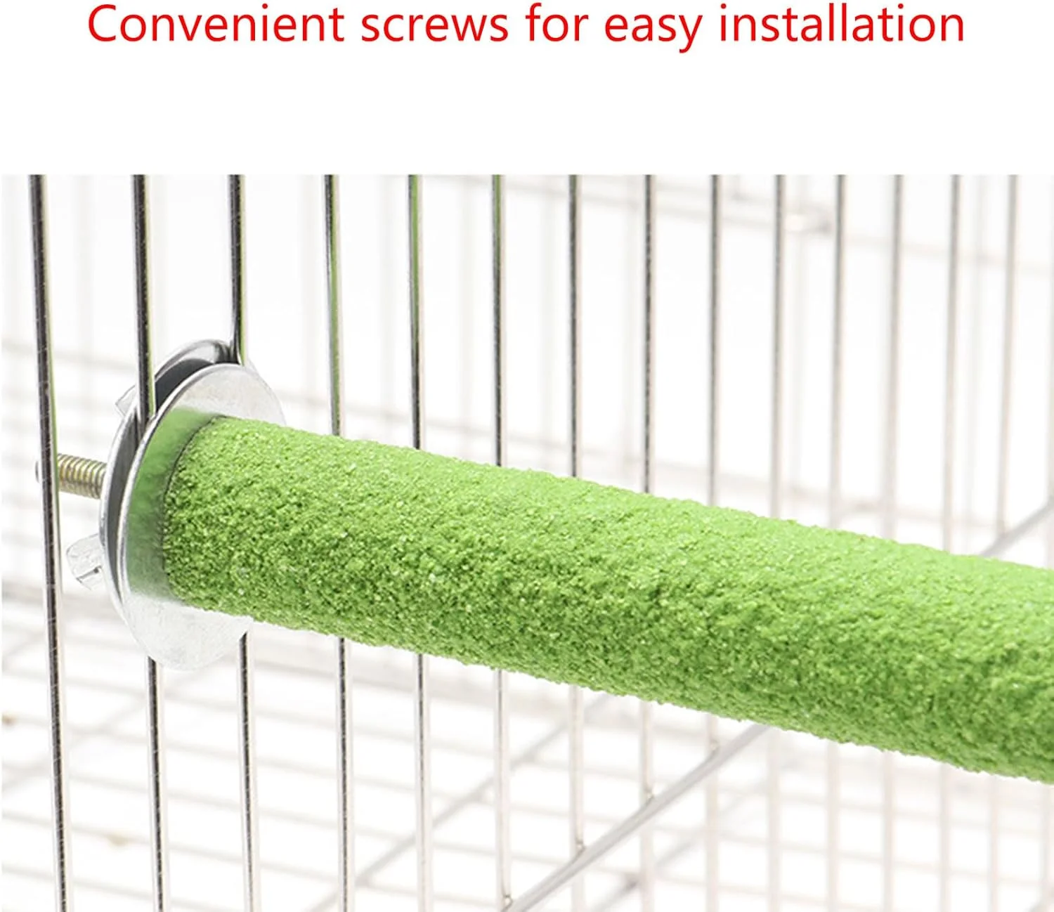 نشیمنگاه طوطی با کاسه برای مرغ عشق، نصب آسان، شاخه درخت نوردی پیچی، تغذیه کننده غذای پرنده کوچک، چوب سنگ زنی