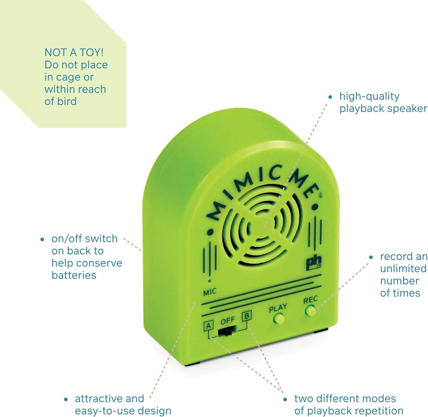 دستگاه ضبط صدا و تقلید صدای پرندگان Prevue Pet Products Hendryx 62900