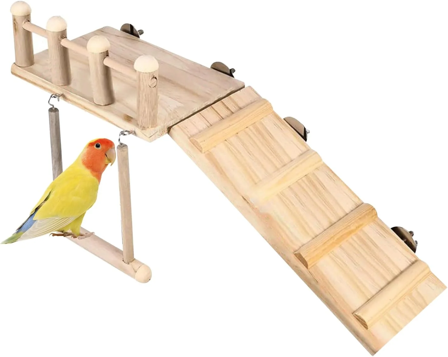 زمین بازی طوطی | تاب چوبی طوطی، شاخه تمرینی برای آموزش کاکتیل، اسباب بازی تاب قفس پرنده برای مرغ عشق و پاراکیت زمین بازی طوطی | تاب چوبی طوطی، شاخه تمرینی برای آموزش کاکتیل، اسباب بازی تاب قفس پرنده برای مرغ عشق و پاراکیت