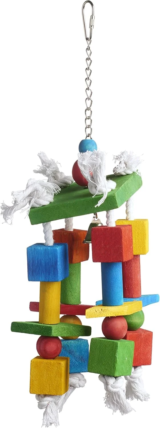اسباب بازی پرنده پاهای دیوانه Bodacious Bites مدل 60955 از محصولات حیوانات خانگی PH Prevue Hendryx، چند رنگ