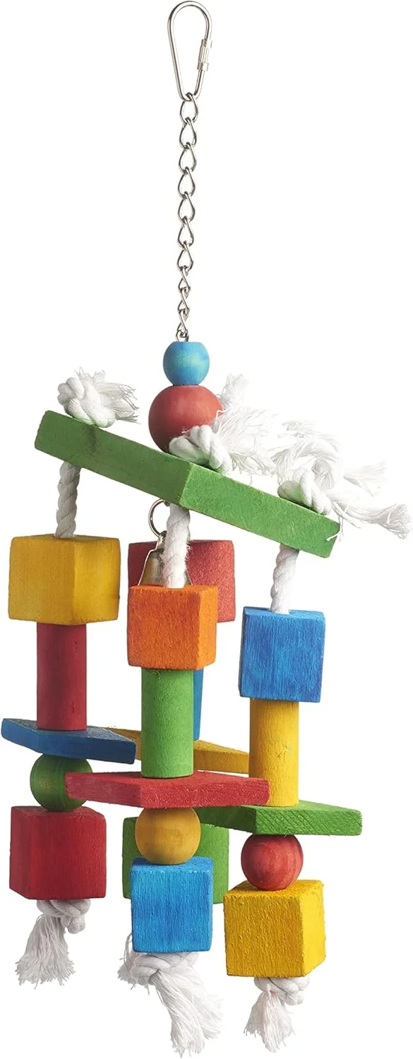 اسباب بازی پرنده پاهای دیوانه Bodacious Bites مدل 60955 از محصولات حیوانات خانگی PH Prevue Hendryx، چند رنگ