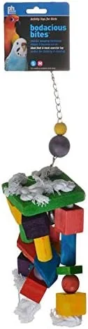 اسباب بازی پرنده پاهای دیوانه Bodacious Bites مدل 60955 از محصولات حیوانات خانگی PH Prevue Hendryx، چند رنگ