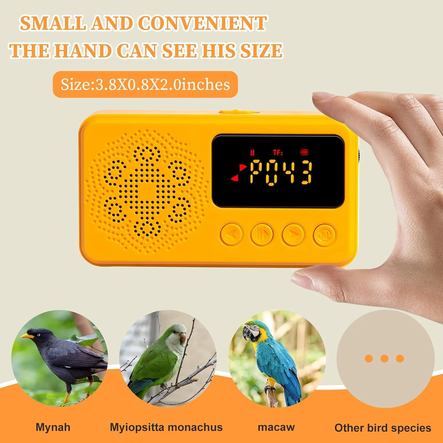 اسباب بازی های طوطی، ماشین آموزش پرندگان - آموزش صحبت کردن، سوت زدن و آواز خواندن (Y)