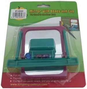 آینه اسباب بازی پرنده پادو - ابعاد 7.5 x 8.5 x 6.5 سانتی متر