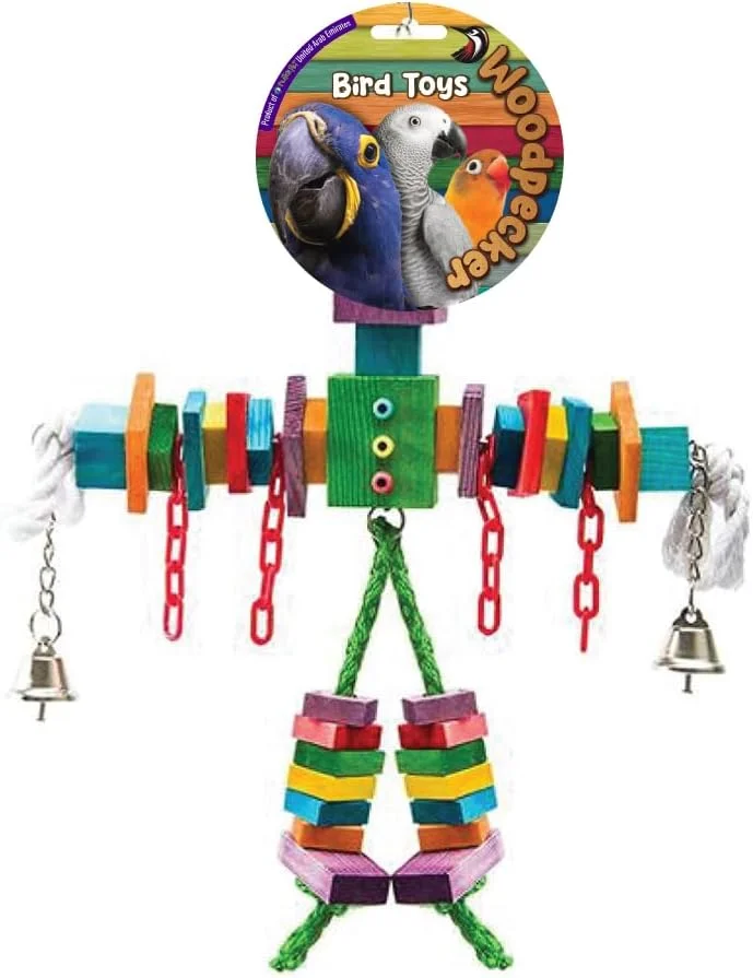 اسباب بازی پرنده نوک زن نوتراپت مدل مترسک 45 * 30 سانتی متر