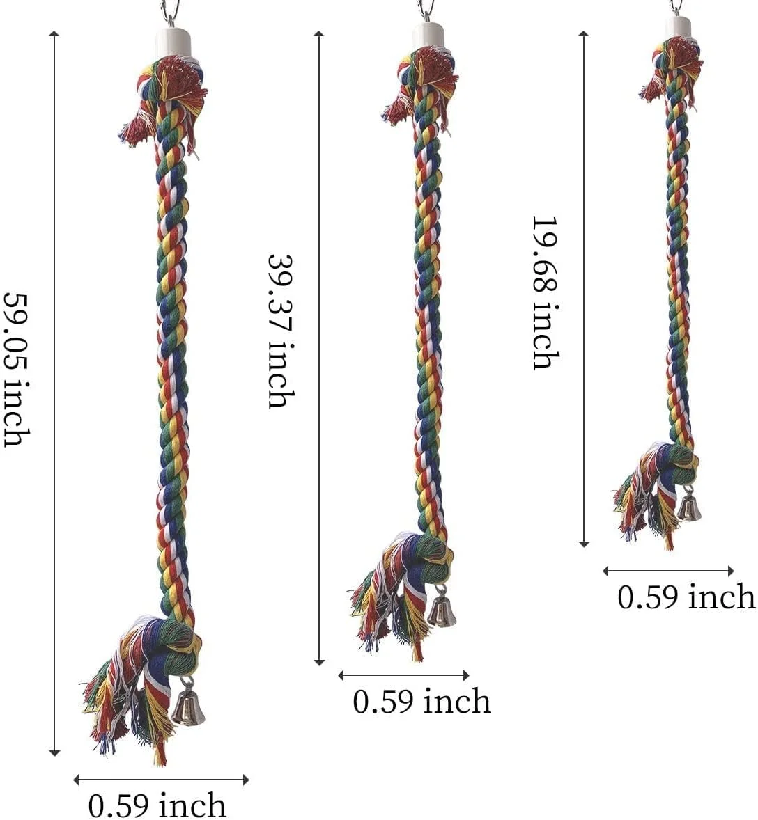 اسباب بازی پرنده Mumoo Bear، اسباب بازی های بزرگ، متوسط ​​و کوچک طوطی، اسباب بازی های مارپیچ ایستاده