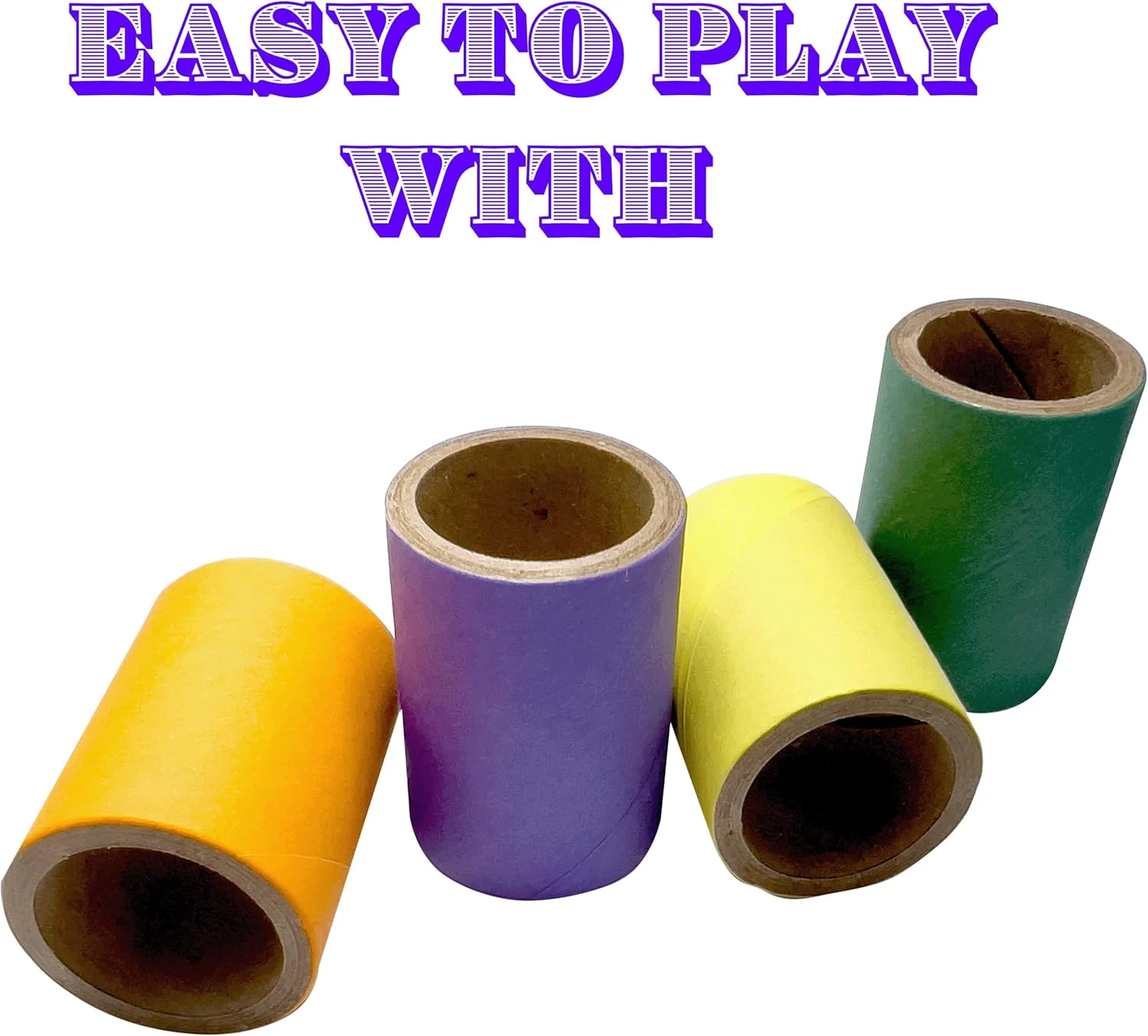 اسباب بازی های پرنده ماندارین توسط M&M 8009 PK10، مینی دونات های لوله ای 1.5 اینچی - اسباب بازی سبک وزن، رنگارنگ، جویدنی و مقوایی فشرده، خرد کردن آسان، عالی برای پرندگان خانگی کوچک تا متوسط