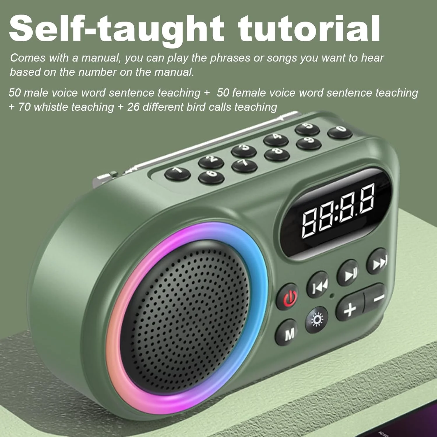 طوطی سخنگو، ماشین آموزش طوطی، اسباب بازی های پرنده آموزش صحبت کردن، سوت زدن و شما می توانید خودتان آن را ضبط کنید، با کارت حافظه و کارت خوان برای خاکستری آفریقایی، ماکائو، کاکادو و سایر گونه های پرندگان. طوطی سخنگو، ماشین آموزش طوطی، اسباب بازی های پرنده آموزش صحبت کردن، سوت زدن و شما می توانید خودتان آن را ضبط کنید، با کارت حافظه و کارت خوان برای خاکستری آفریقایی، ماکائو، کاکادو و سایر گونه های پرندگان.