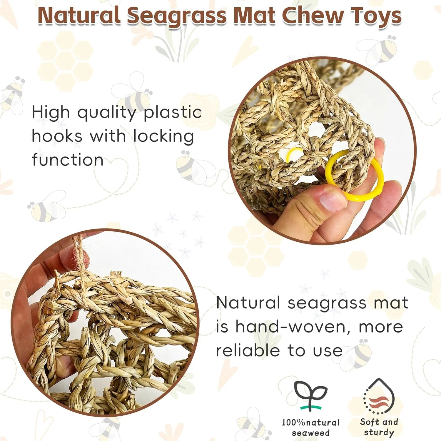 چادر پناهگاه پرنده Kathson از علف دریایی، لانه هاموک حیوانات کوچک، اسباب بازی قفس طوطی برای مرغ عشق، عروس هلندی، باجریگار، گردن حلقه ای، پیونوس، سنگال، پرندگان کوچک تا متوسط چادر پناهگاه پرنده Kathson از علف دریایی، لانه هاموک حیوانات کوچک، اسباب بازی قفس طوطی برای مرغ عشق، عروس هلندی، باجریگار، گردن حلقه ای، پیونوس، سنگال، پرندگان کوچک تا متوسط