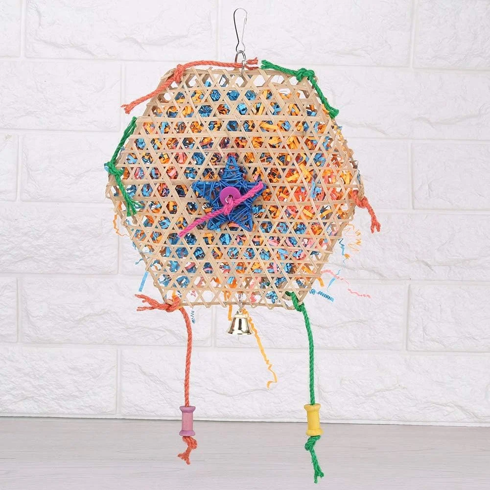 اسباب بازی تعاملی پرنده جانلاک، اسباب بازی آویز بامبو و کاغذی، برای مرغ عشق، کاکادو، جربیل، همستر اسباب بازی تعاملی پرنده جانلاک، اسباب بازی آویز بامبو و کاغذی، برای مرغ عشق، کاکادو، جربیل، همستر