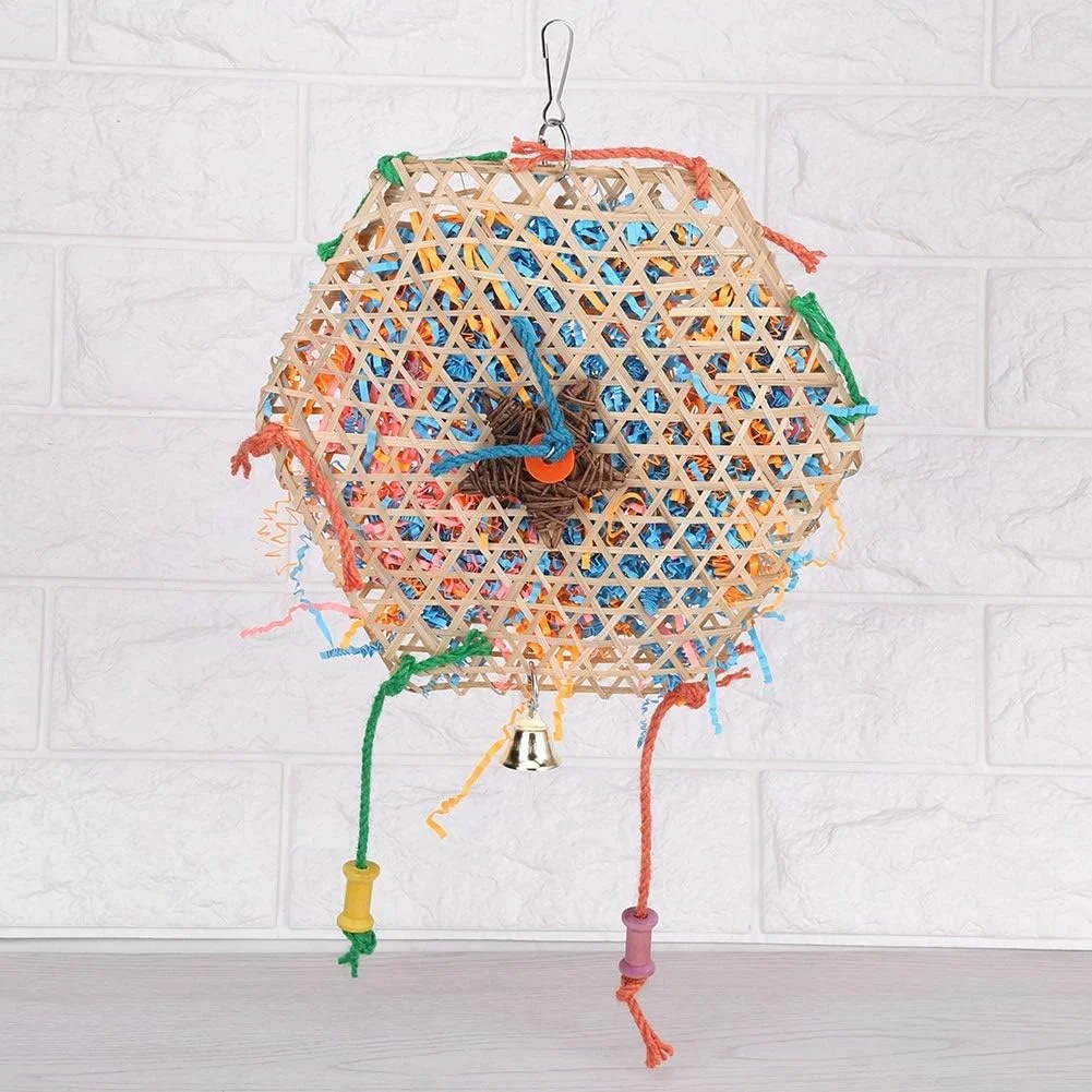 اسباب بازی تعاملی پرنده جانلاک، اسباب بازی آویز بامبو و کاغذی، برای مرغ عشق، کاکادو، جربیل، همستر اسباب بازی تعاملی پرنده جانلاک، اسباب بازی آویز بامبو و کاغذی، برای مرغ عشق، کاکادو، جربیل، همستر