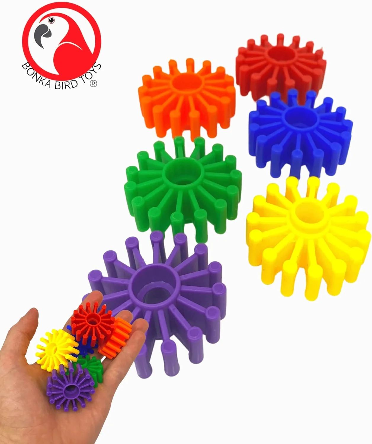 قطعات اسباب بازی چرخ های پلاستیکی خنک Jungle Beaks برای پرندگان/طوطی، صنایع دستی، 5 عدد قطعات اسباب بازی چرخ های پلاستیکی خنک Jungle Beaks برای پرندگان/طوطی، صنایع دستی، 5 عدد