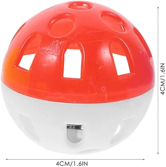 توپ اسباب بازی گربه Ipetboom با زنگوله، توپ زنگوله ای طوطی، توپ توری پلاستیکی، اسباب بازی جغجغه ای تعقیب بچه گربه، توپ های جویدنی آسیاب پرنده، اسباب بازی حیوانات خانگی طوطی کوتوله، رنگ تصادفی، 10 عدد