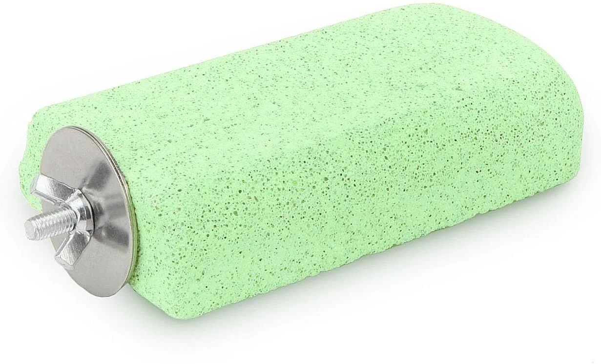 سنگ سائیدن دندان و منقار کلسیم دار طوطی Hypeety، سنگ سائیدن دندان جونده، اسباب بازی جویدنی، میله نشیمنگاه، استند پرش برای طوطی، مرغ عشق، چینچیلا، سنجاب، استند قفس همستر، سکوی زرد