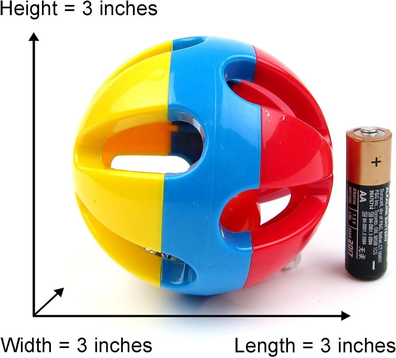 اسباب بازی توپ رنگارنگ طوطی Hypeety با زنگوله، آویز قفس، طناب جویدنی برای طوطی برزیلی، کانور، عروس هلندی، پرندگان کوچک و متوسط (B)