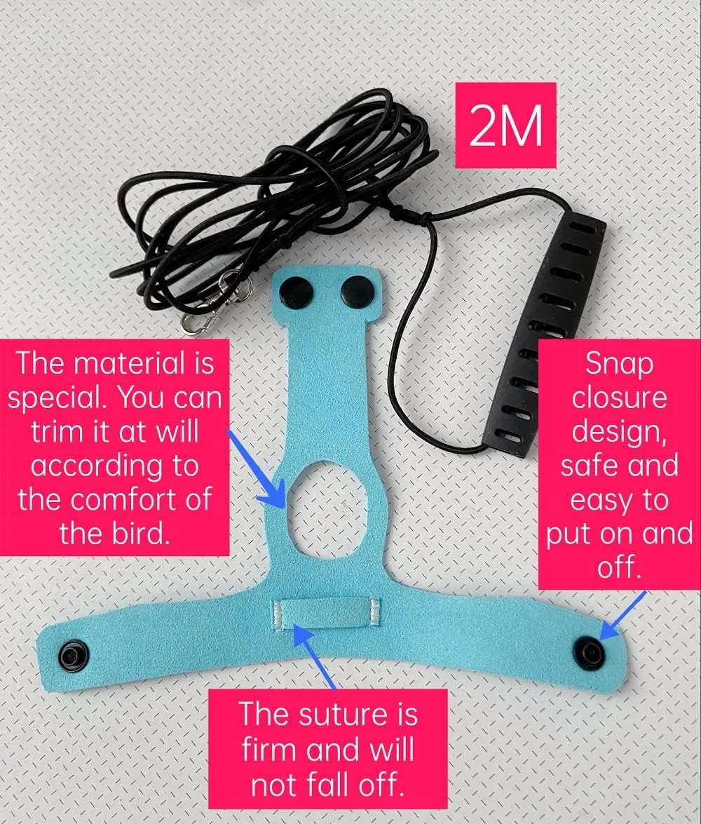 جلیقه مهار پرواز پرنده HEZHUO، لباس پرواز طوطی با افسار برای طوطیهای کوچک، عروس هلندی، کانور، مرغ عشق، لباس پرواز پرنده با طناب و دسته برای آموزش فعالیتهای خارج از منزل، ضد گاز گرفتن (S، آبی) جلیقه مهار پرواز پرنده HEZHUO، لباس پرواز طوطی با افسار برای طوطیهای کوچک، عروس هلندی، کانور، مرغ عشق، لباس پرواز پرنده با طناب و دسته برای آموزش فعالیتهای خارج از منزل، ضد گاز گرفتن (S، آبی)