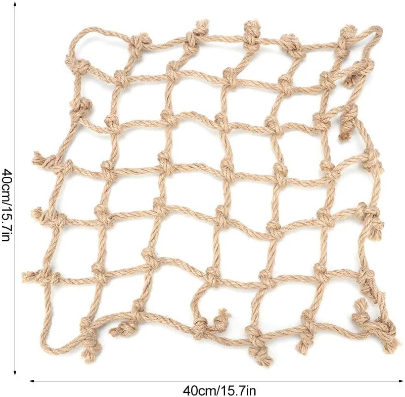 تور طنابی صعود پرنده Haofy، اسباب بازی توری طنابی پنبه ای، کاهش تنهایی برای پرندگان کوچک و متوسط، با طناب پنبه ای 2 قلاب، کاربرد گسترده