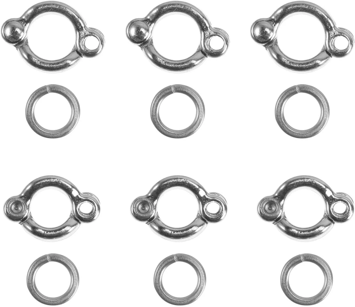 حلقه پای پرنده عمومی - 6 عدد حلقه پای طوطی، لوازم جانبی آموزش پرنده برای طوطی ها