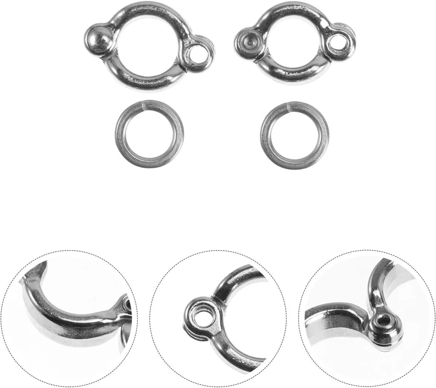 حلقه پای پرنده عمومی - 6 عدد حلقه پای طوطی، لوازم جانبی آموزش پرنده برای طوطی ها