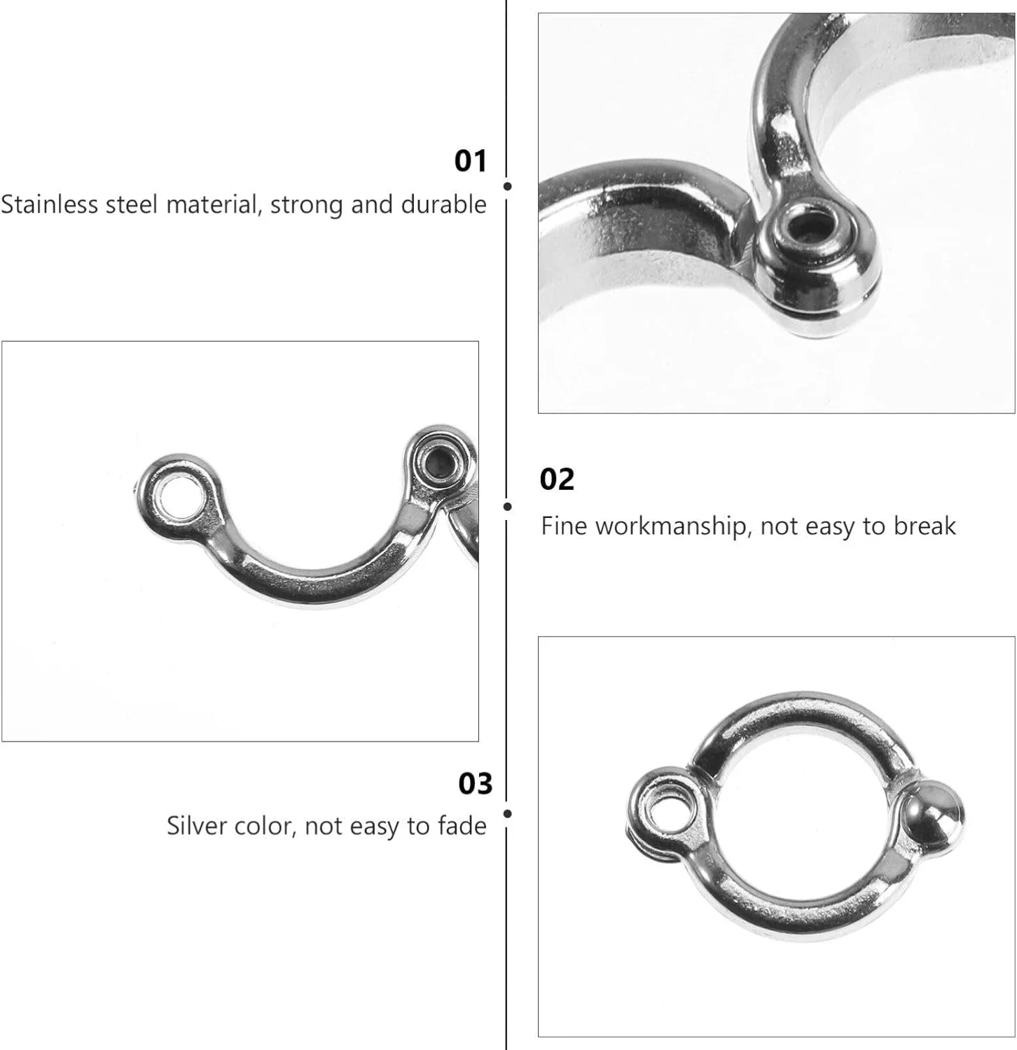 حلقه پای پرنده عمومی - 6 عدد حلقه پای طوطی، لوازم جانبی آموزش پرنده برای طوطی ها