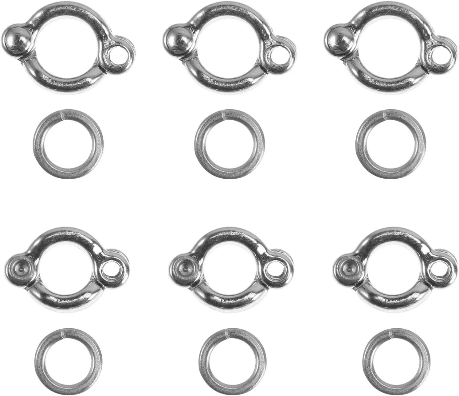 حلقه پای پرنده جنریک - 6 عدد حلقه پا برای طوطی، لوازم جانبی آموزش پرنده برای طوطی ها