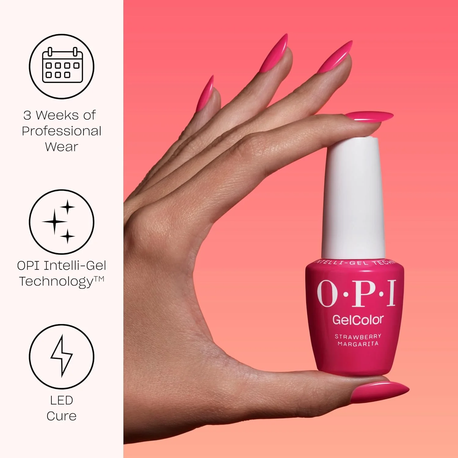 لاک ژل تاپ کت سوپر گلاس OPI GelColor | محافظت از ناخن، جلوگیری از لب پر شدن، درخشش فوق العاده