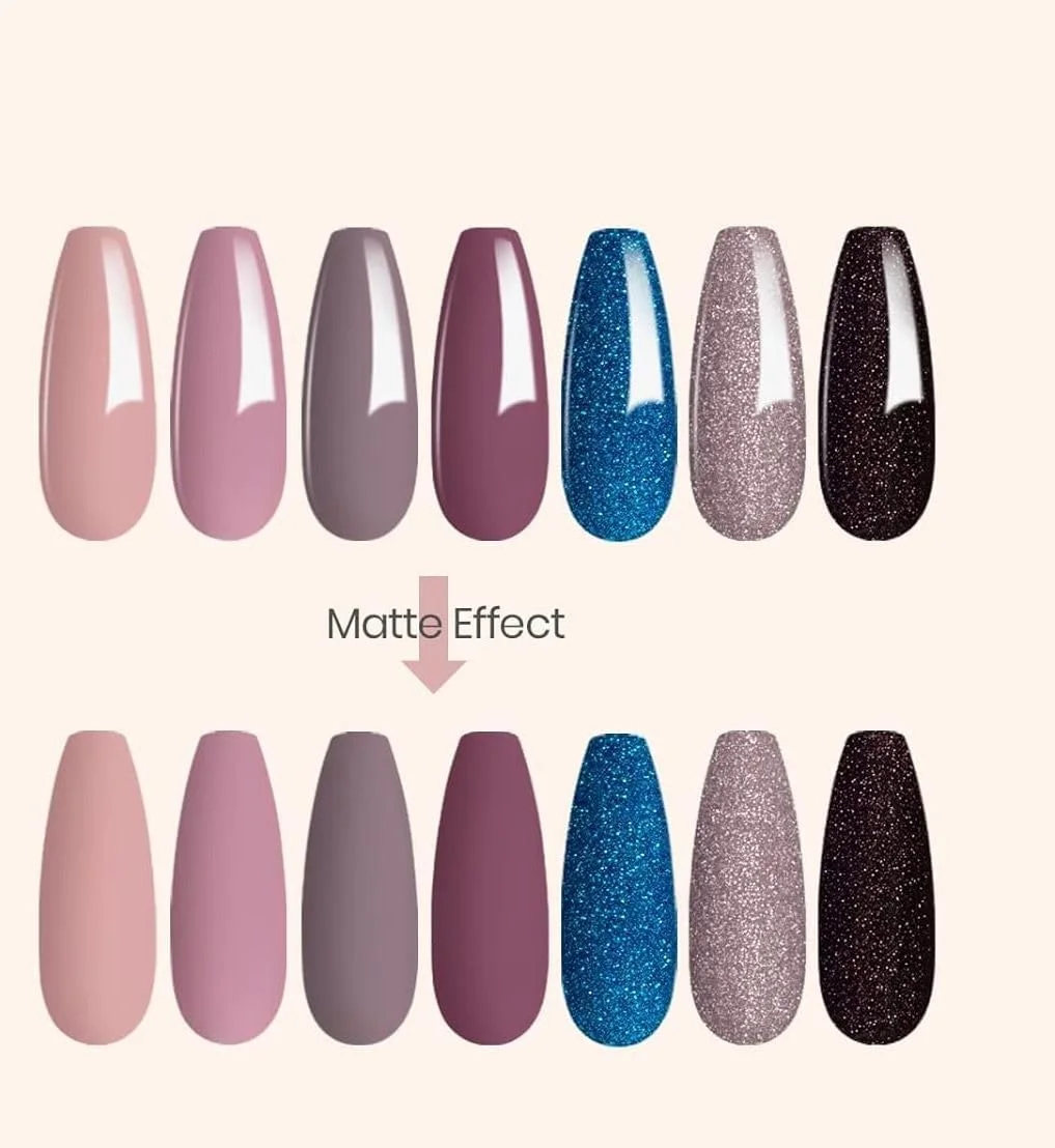 لاک ژل مات تاپ کت OSYA، خشک شدن با UV LED، ماندگاری طولانی (15 میلی لیتر)