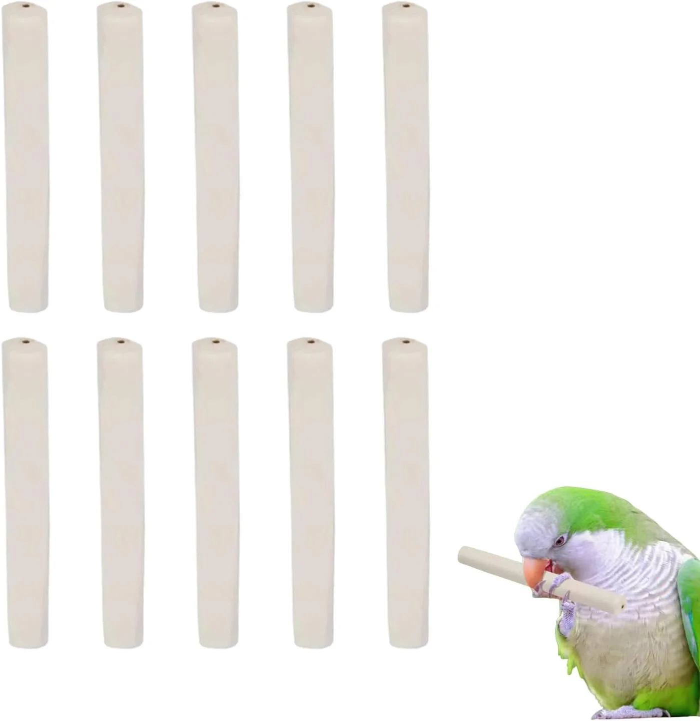 اسباب بازی جویدنی طوطی - چوب گاز گرفتن هسته علفی برای طوطی - چوب جویدنی هسته علفی طبیعی پرنده برای خزندگان، مرغ عشق، کاکادو، طوطی برزیلی، باغ، فضای باز، فضای داخلی، ایوان