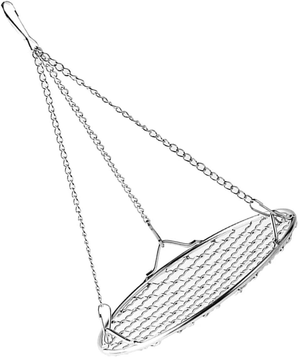 تاب بازی و آویز قفس پرنده استیل ضد زنگ ایمن با زنجیر فلزی برای طوطی، عروس هلندی و پرندگان کوچک خانگی تاب بازی و آویز قفس پرنده استیل ضد زنگ ایمن با زنجیر فلزی برای طوطی، عروس هلندی و پرندگان کوچک خانگی