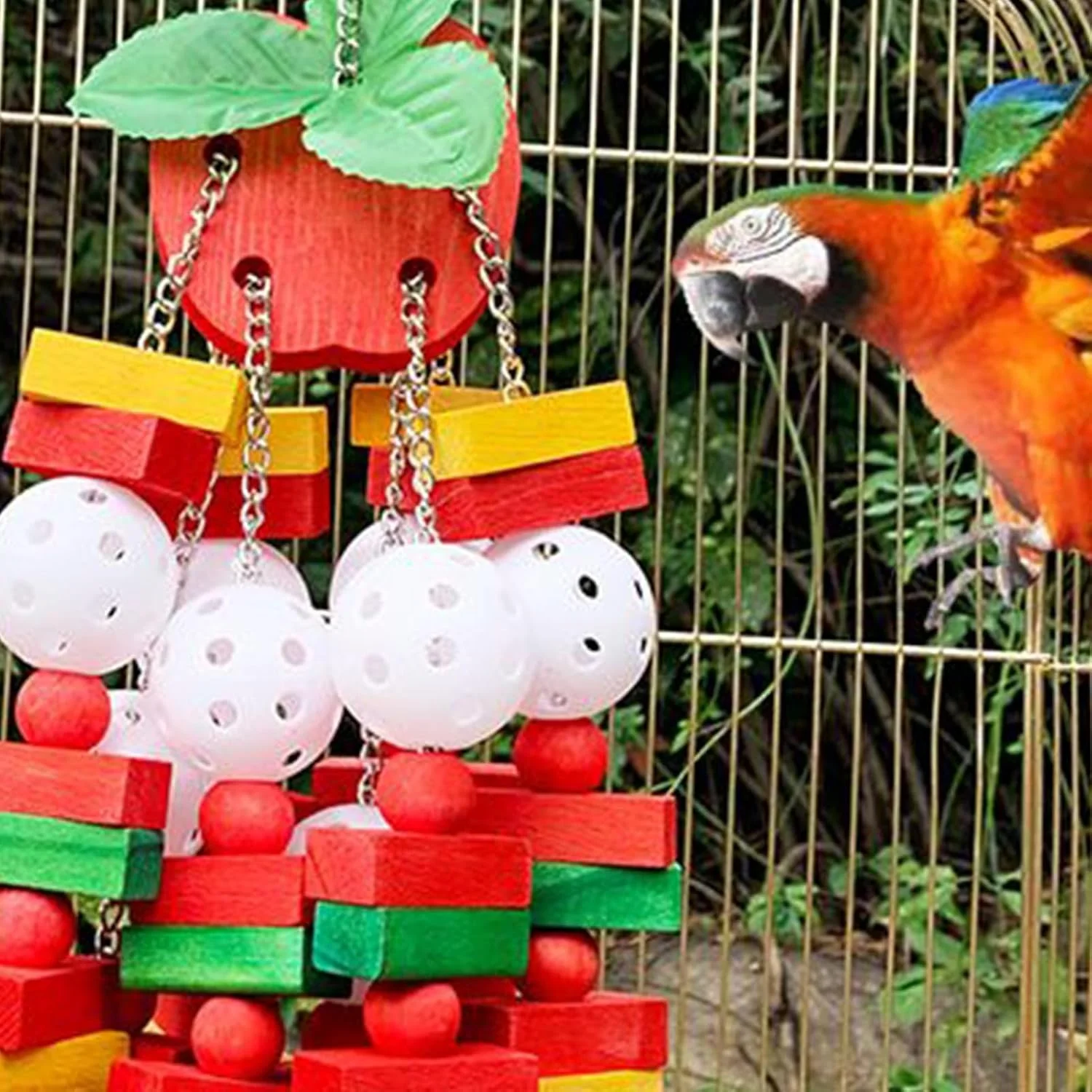 اسباب بازی های جستجوی غذا برای پرندگان، اسباب بازی های قفس پرندگان، بازی های جویدنی | لوازم تعاملی حیوانات خانگی، بازی های جستجوی غذا برای طوطی، مرغ عشق، کاکادو، خاکستری آفریقایی، کانور، مرغ عشق، صعود