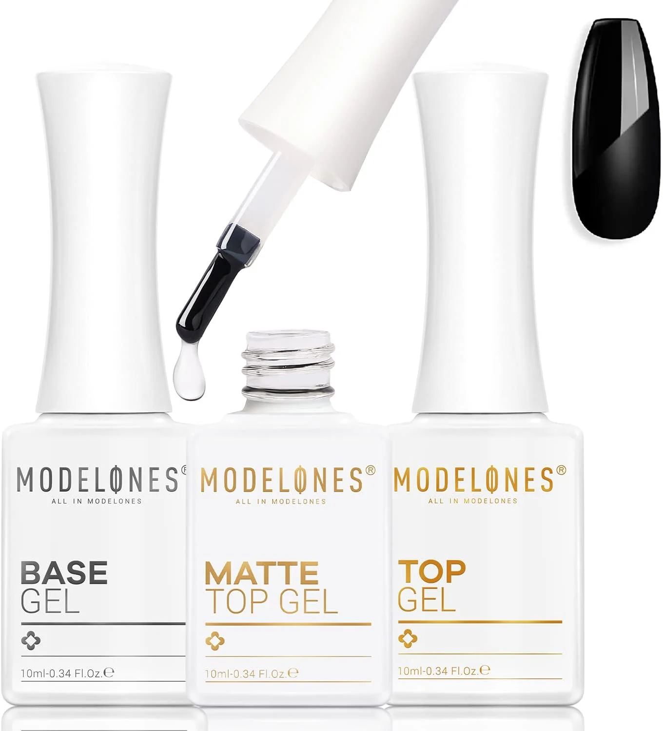 تاپ کت ژل مات Modelones، ست 3 عددی تاپ و بیس کت ژل بدون نیاز به دستمال، جلوه مخملی مات براق و شفاف، لاک ژل با ماندگاری طولانی مناسب استفاده در منزل و سالن تاپ کت ژل مات Modelones، ست 3 عددی تاپ و بیس کت ژل بدون نیاز به دستمال، جلوه مخملی مات براق و شفاف، لاک ژل با ماندگاری طولانی مناسب استفاده در منزل و سالن