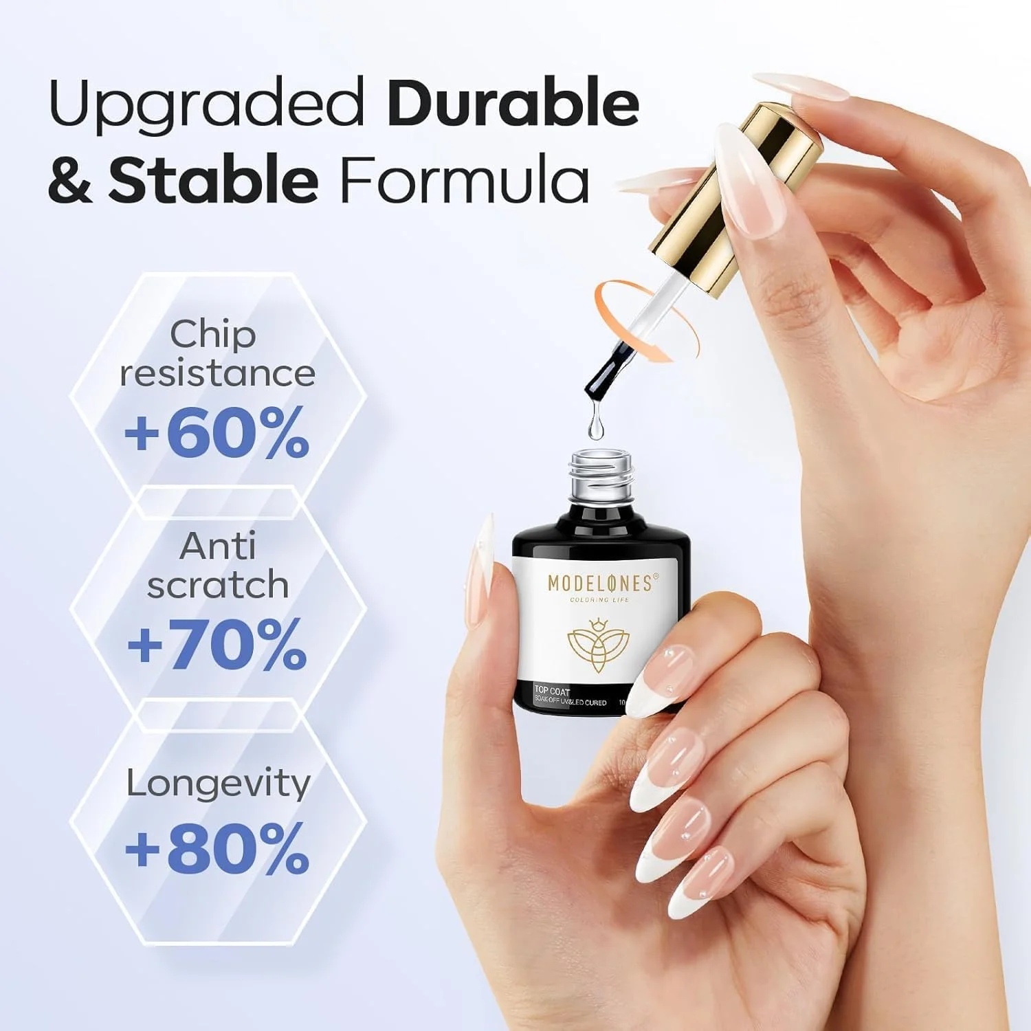 ست لاک ژل تاپ کت بدون اثر مدلونز، 2 عدد لاک ژل تاپ کت براق شفاف، لاک تاپ کت بادوام برای لاک ژل، ناخن های اکریلیک، خیساندن، لامپ ناخن، هنر ناخن، مانیکور خانگی و حرفه ای ست لاک ژل تاپ کت بدون اثر مدلونز، 2 عدد لاک ژل تاپ کت براق شفاف، لاک تاپ کت بادوام برای لاک ژل، ناخن های اکریلیک، خیساندن، لامپ ناخن، هنر ناخن، مانیکور خانگی و حرفه ای