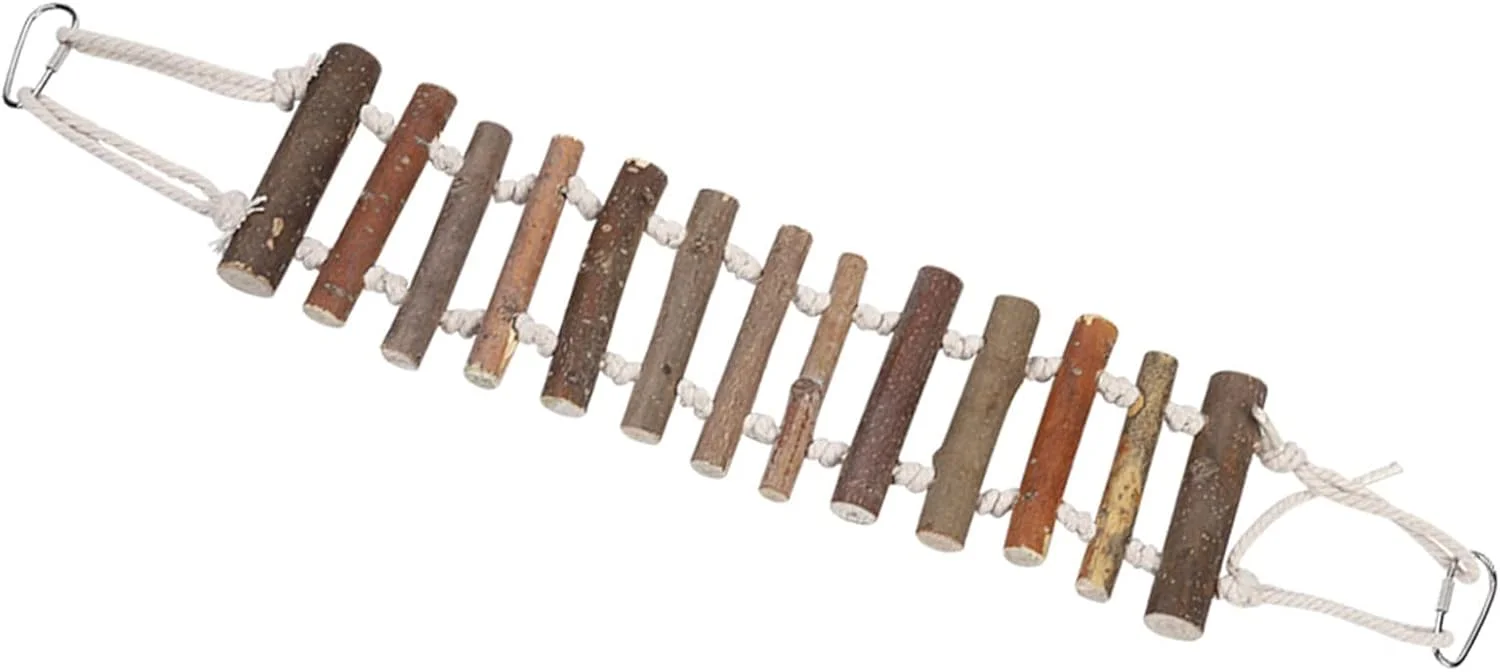 تاب چوبی اسباب بازی Fafeicy برای تحریک ذهنی و بازی فیزیکی پرندگان کوچک تا متوسط ​​- اسباب بازی جویدنی سازگار با محیط زیست