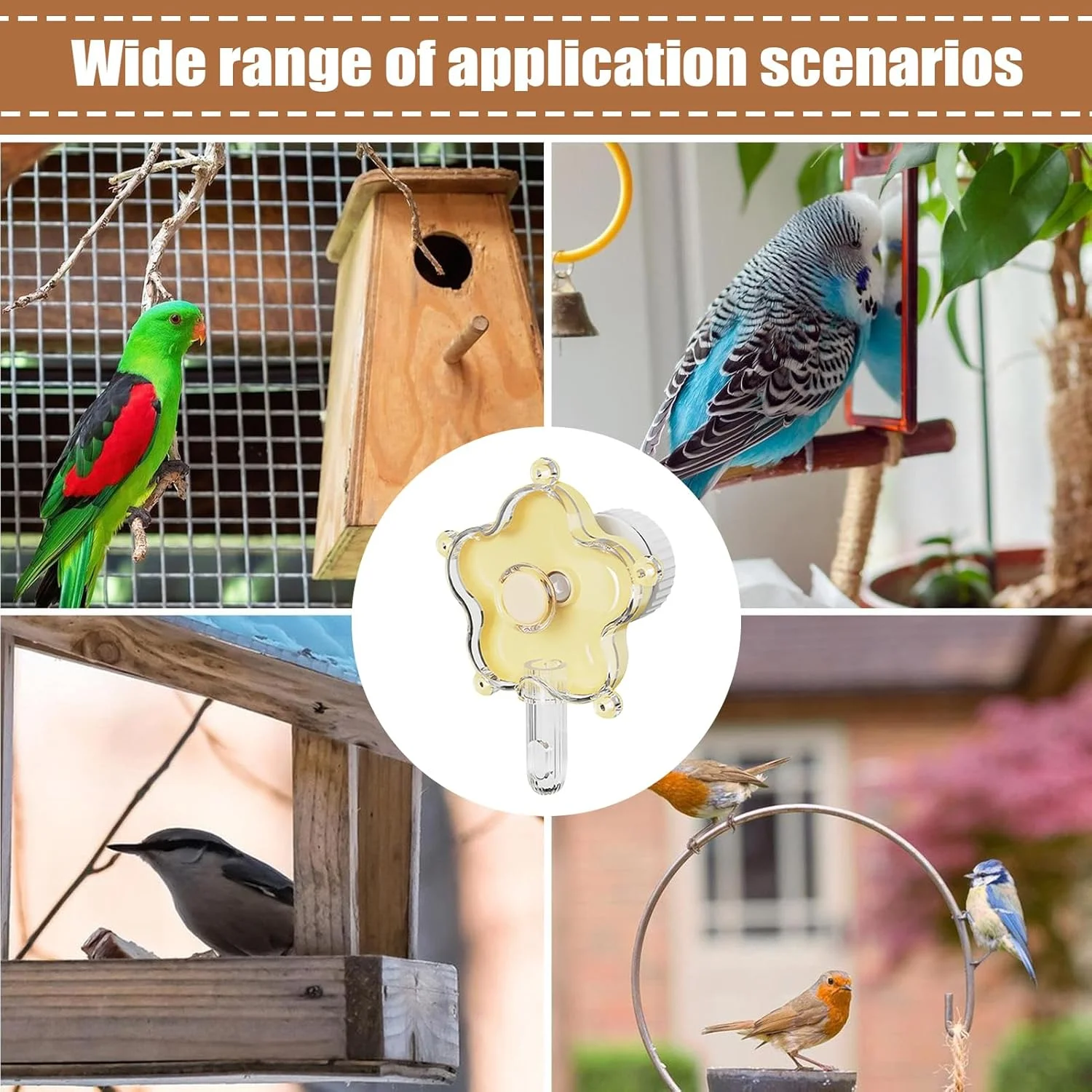 اسباب بازی های جستجوی غذا برای پرندگان | لوازم قفس چرخشی - اسباب بازی تغذیه گل | برای زمان تنهایی در خانه، تحریک ذهنی، فضای غنی سازی منطقه تمرین، مدیریت رفتار، آموزش اسباب بازی های جستجوی غذا برای پرندگان | لوازم قفس چرخشی - اسباب بازی تغذیه گل | برای زمان تنهایی در خانه، تحریک ذهنی، فضای غنی سازی منطقه تمرین، مدیریت رفتار، آموزش