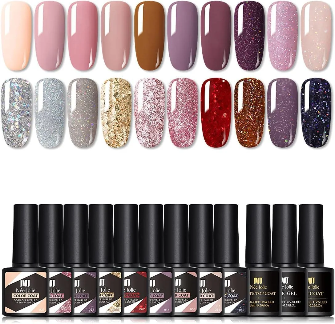 ست لاک ژل گوریم 23 تکه، شامل 20 رنگ لاک ژل، ژل پایه، تاپ کت و تاپ کت مات برای طراحی ناخن، مناسب سالن های آرایشی بانوان، شماره 7، لاک ژل سالم و سازگار با محیط زیست ست لاک ژل گوریم 23 تکه، شامل 20 رنگ لاک ژل، ژل پایه، تاپ کت و تاپ کت مات برای طراحی ناخن، مناسب سالن های آرایشی بانوان، شماره 7، لاک ژل سالم و سازگار با محیط زیست