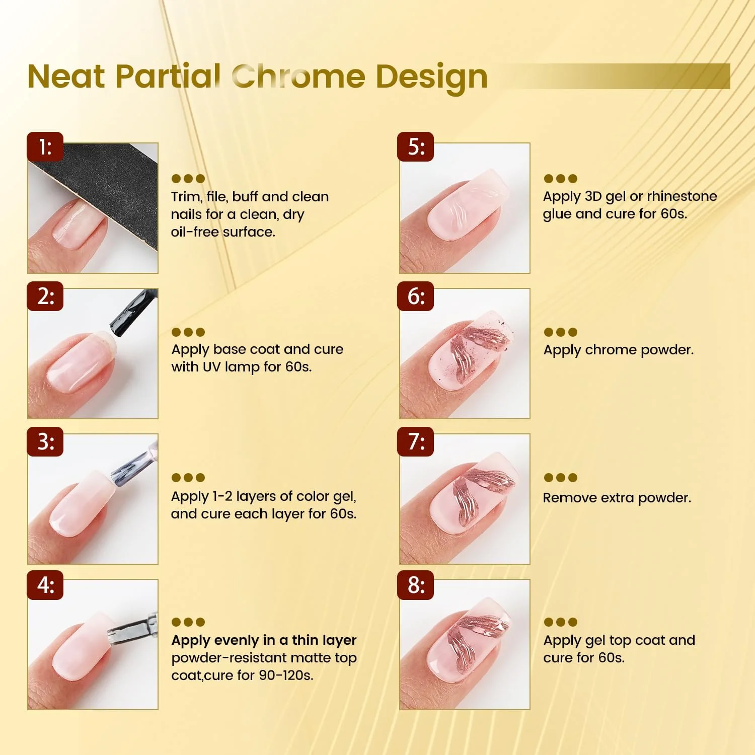 تاپ کت ژل مات جادسون - 16.5 میلی لیتر، مقاوم در برابر پودر، بدون نیاز به دستمال، مناسب برای طراحی ناخن با پودر کروم، صاف و مات، نیاز به خشک شدن با اشعه ماوراء بنفش تاپ کت ژل مات جادسون - 16.5 میلی لیتر، مقاوم در برابر پودر، بدون نیاز به دستمال، مناسب برای طراحی ناخن با پودر کروم، صاف و مات، نیاز به خشک شدن با اشعه ماوراء بنفش